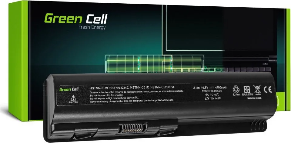 Green Cell Συμβατή Μπαταρία για HP Compaq G50/G60/G61/G70 με 4400mAh (HP01) - Image 1