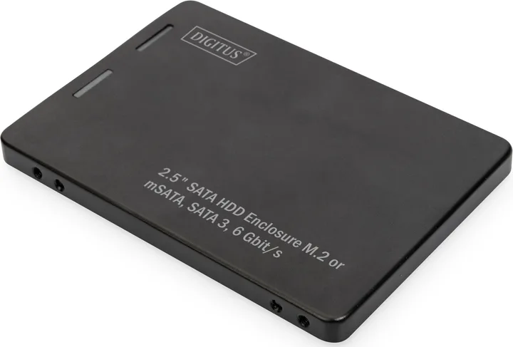 20191231123541_digitus_2_5_sata_hard_disk_adapter_m_2_or_msata Digitus Θήκη για Σκληρούς Δίσκους PCI Express NVME σε χρώμα DA-71118 - Image 1