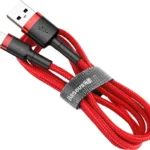 Baseus Cafule Braided USB to Lightning Cable Κόκκινο 1m (CALKLF-B09)