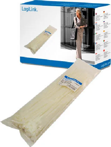 20200708170305_logilink_dematika_kalodion_130x2_5_leyko_100tmch LogiLink Δεματικά Καλωδίων 130x2.5mm Λευκό 100τμχ KAB0002 - Image 1