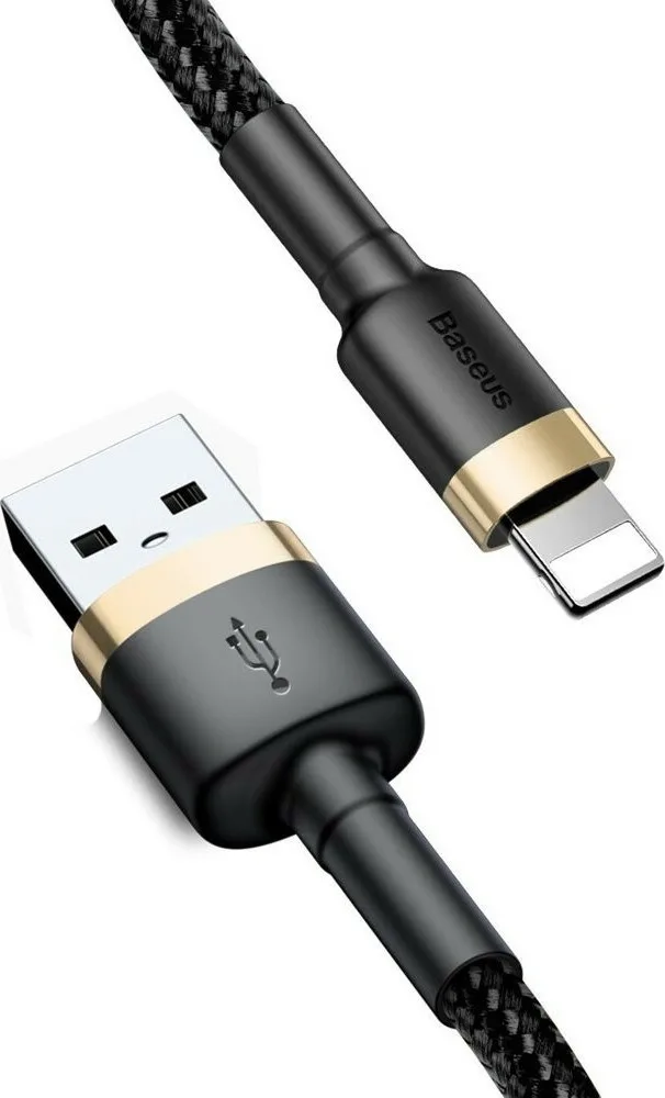 20200714161630_baseus_cafule_braided_usb_to_lightning_cable_chryso_3m_calklf_rv1 Baseus Cafule Braided USB to Lightning Cable Χρυσό 3m (CALKLF-RV1) - Image 1
