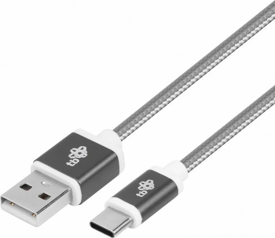 20200907130113_tb_energy_braided_usb_2_0_cable_usb_c_male_usb_a_male_gri_1_5m_aktbxkucsba150s Tb Energy Braided USB 2.0 Cable USB-C male - USB-A male Γκρι 1.5m (AKTBXKUCSBA150S) - Image 1