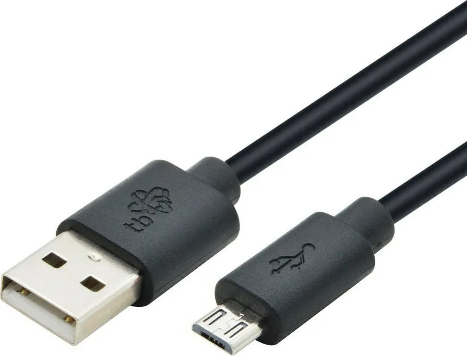 Tb Energy Regular USB 2.0 to micro USB Cable Μαύρο 1.8m (AKTBXKU2PBAW18B) - Image 1