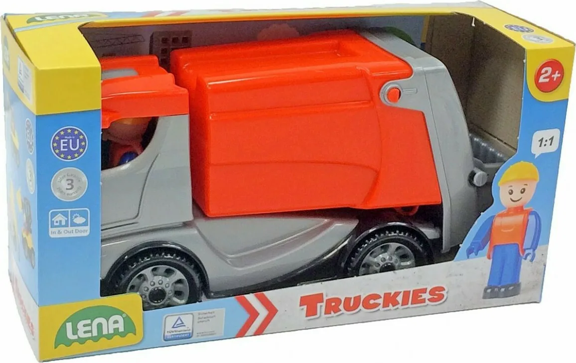 20200916122400_lena_truckies_garbage_truck_22cm Lena Truckies Garbage Truck Φορτηγό για 2+ Ετών - Image 1