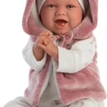 Llorens Juan Μωρό Κούκλα Newborn Mimi Smiles with Pink Jacket 42 εκ. 74070