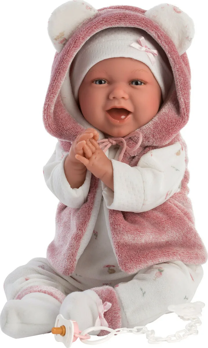 20200923120051_llorens_juan_newborn_mimi_smiles_with_pink_jacket Llorens Juan Μωρό Κούκλα Newborn Mimi Smiles with Pink Jacket 42 εκ. 74070 - Image 1