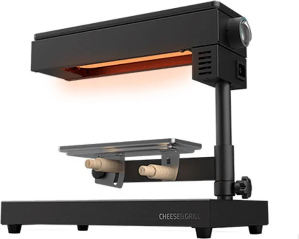 20200925120339_cecotec_cheese_grill_6000_black Cecotec Cheese 6000 Επιτραπέζια Ηλεκτρική Ψησταριά Raclette Λείας Πλάκας 600W με Ρυθμιζόμενο Θερμοστάτη 03081 - Image 1