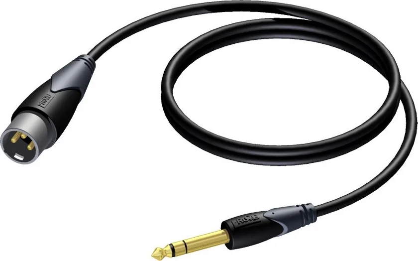 20201009113327_procab_cable_xlr_male_6_3mm_male_1_5m_cla724_1_5 Procab Cable XLR male - 6.3mm male 1.5m (CLA724/1.5) - Image 1