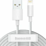 Baseus Wisdom Regular USB to Lightning Cable Λευκό 1.5m