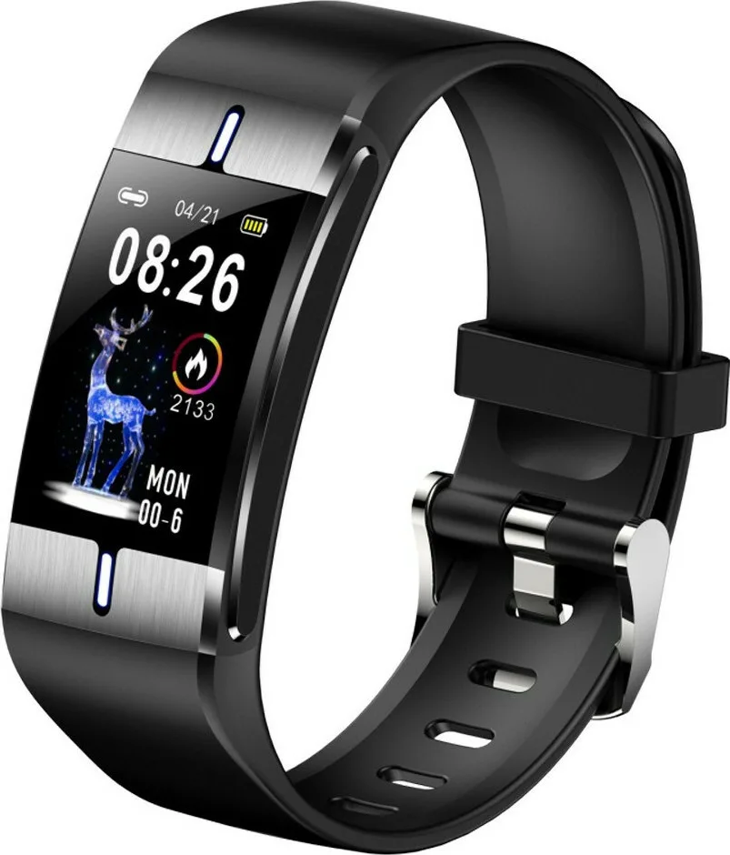20210115132424_fitgo_smartband_fw34_asimi FitGo Smartband FW34 Ασημί - Image 1