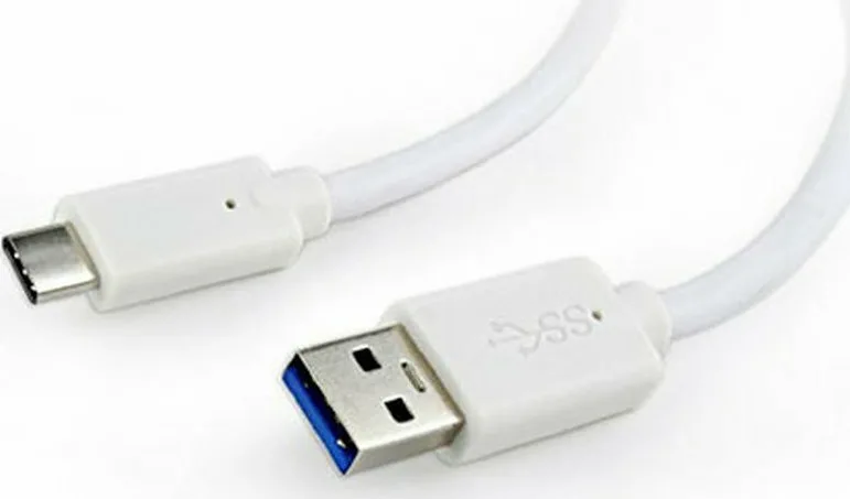 20210125163410_cablexpert_regular_usb_3_0_cable_usb_c_male_usb_a_male_leyko_3m_ccp_usb3_amcm_w_10 Cablexpert Regular USB 3.0 Cable USB-C male - USB-A male Λευκό 3m (CCP-USB3-AMCM-W-10) - Image 1