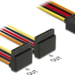 DeLock 15-Pin Sata - 15-Pin Sata Cable 0.15m Πολύχρωμο 60170