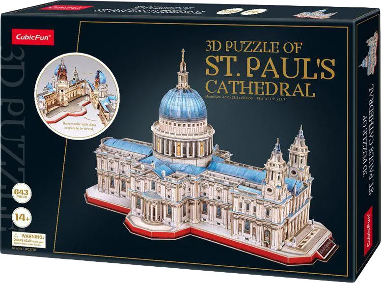 20210301111833_st_paul_s_cathedral_3d_643pcs_mc270h Puzzle St. Paul's Cathedral 3D 643 Κομμάτια MC270H - Image 1