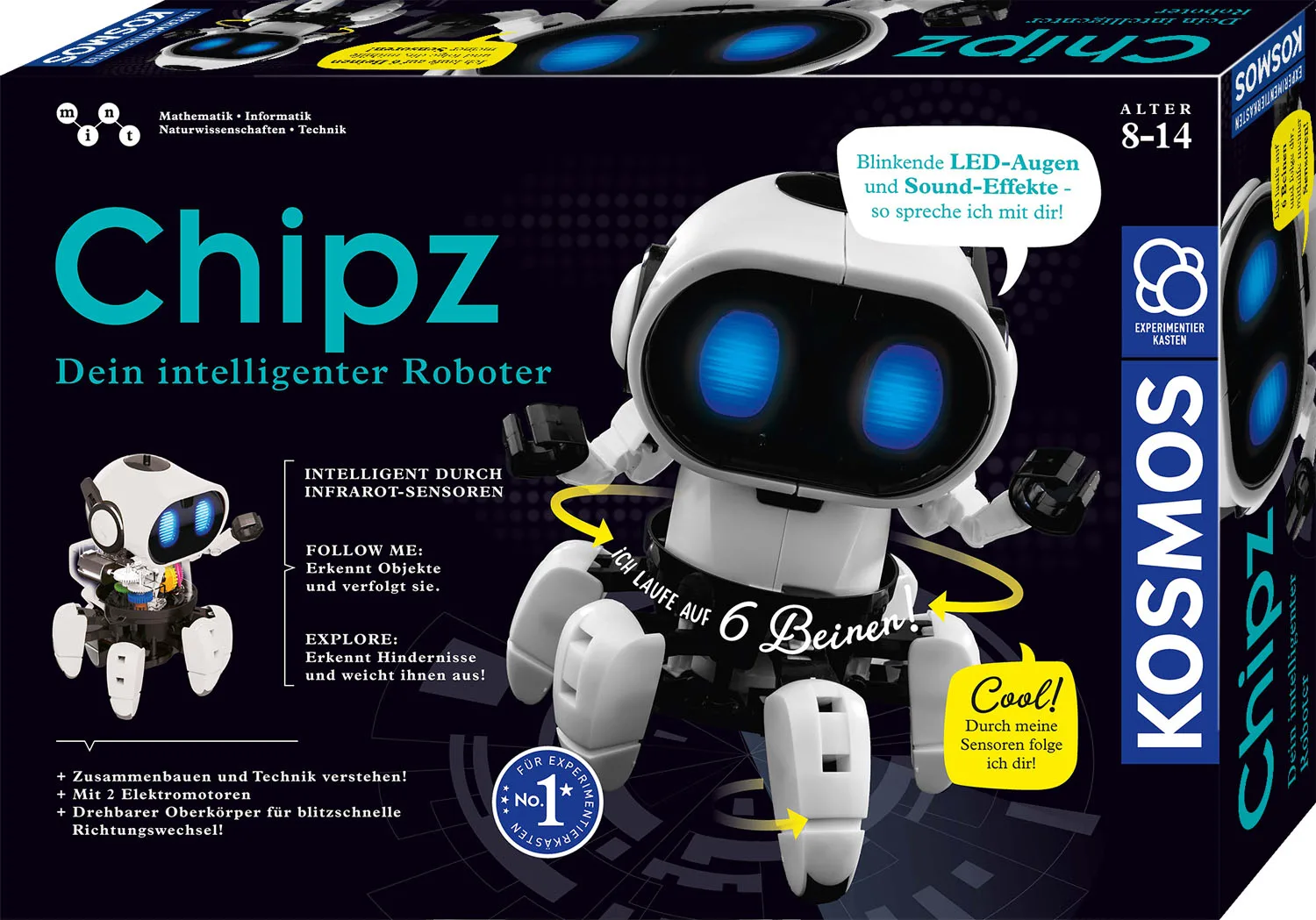 20210301132816_kosmos_chipz_toy_robot Kosmos Chipz Τηλεκατευθυνόμενο Ρομπότ Λευκό 621001 - Image 1