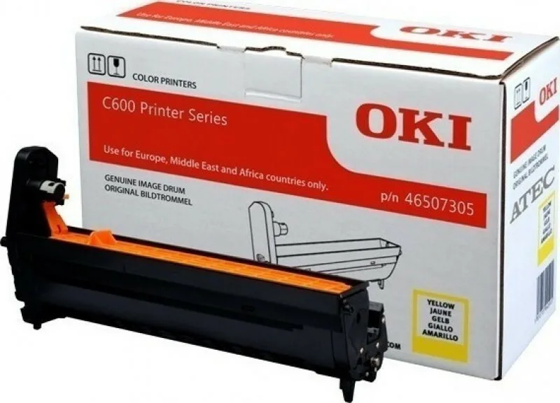 20210302121205_oki_yellow_image_drum_46507305 OKI 46507305 Γνήσιο Drum Laser Εκτυπωτή Κίτρινο 30000 Σελίδων - Image 1