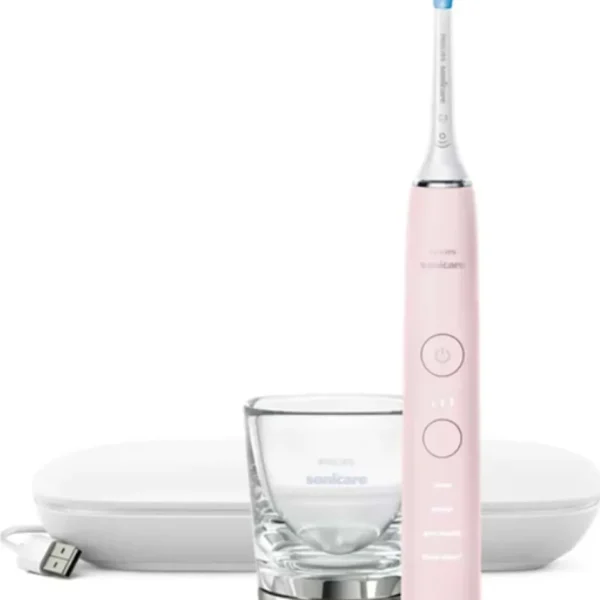 Philips Sonicare DiamondClean 9000 Ηλεκτρική Οδοντόβουρτσα με Χρονομετρητή και Θήκη Ταξιδίου Ροζ