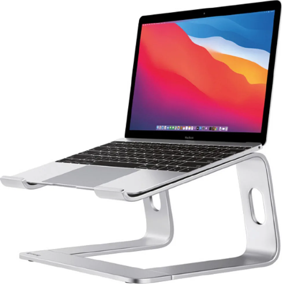20210513103338_crong_alubench_aluminum_laptop_stand Crong Alubench Βάση για Laptop Ασημί - Image 1