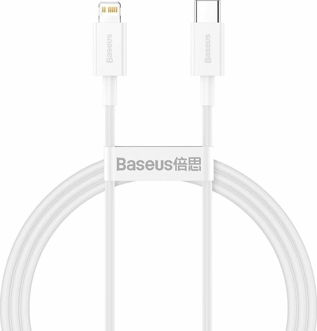 Baseus Superior USB-C to Lightning Cable 20W Λευκό 1m (CATLYS-A02) - Image 1