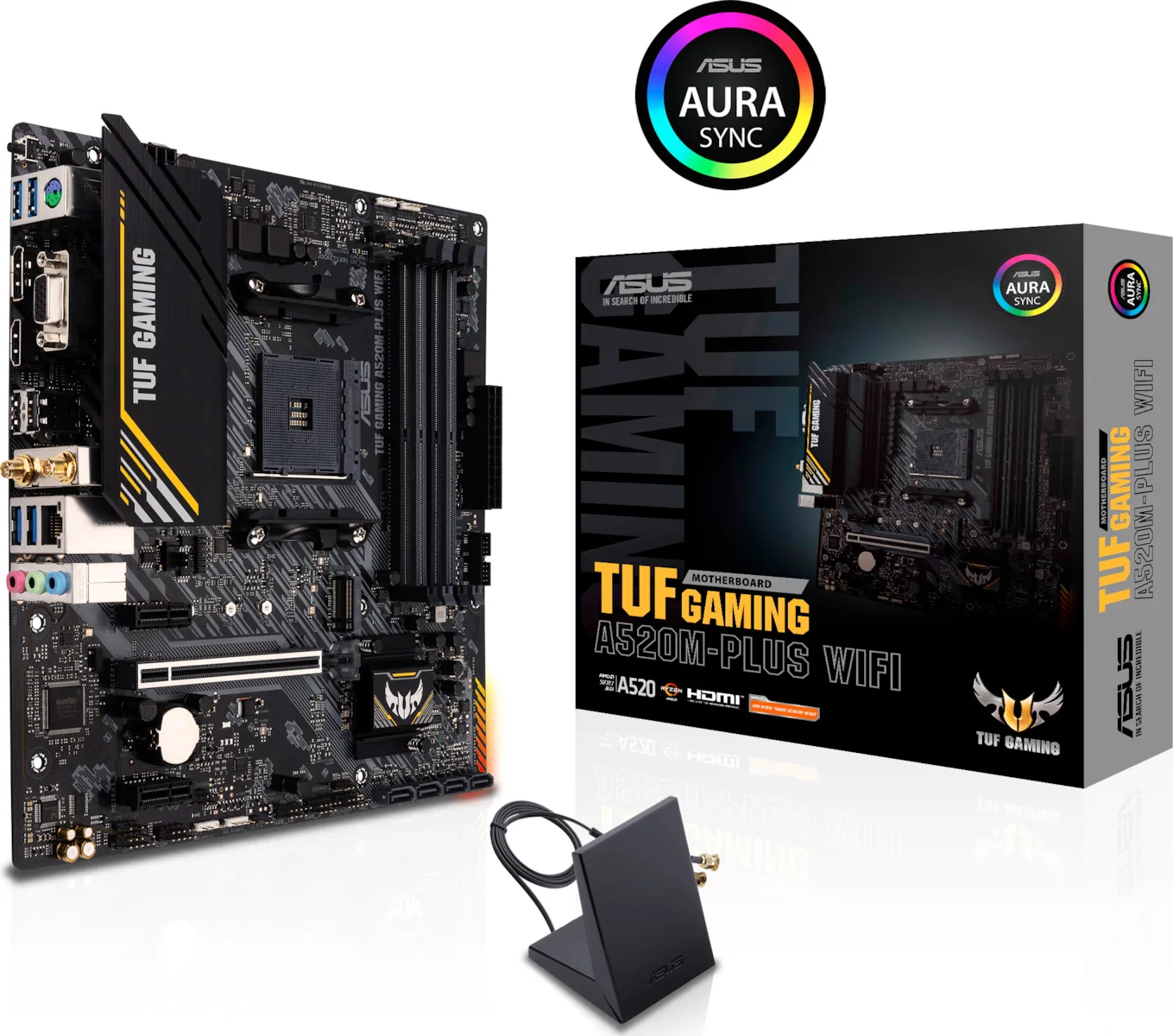 Asus TUF Gaming A520M-Plus WiFi Motherboard Micro ATX με AMD AM4 Socket 90MB17F0-M0EAY0 - Image 1