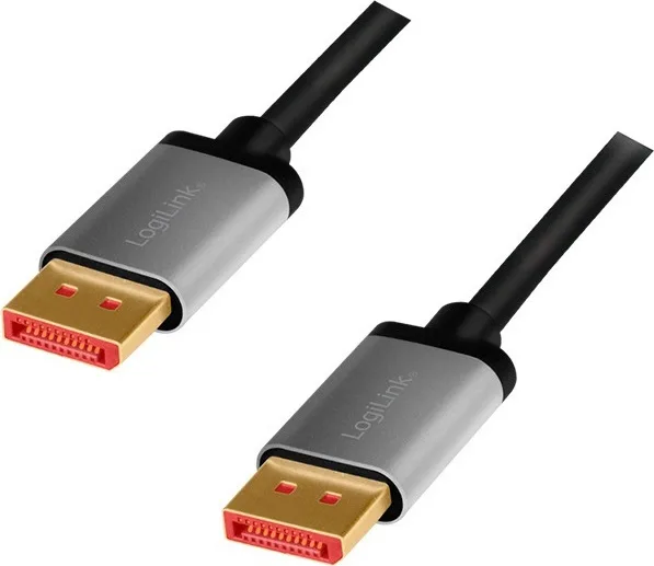 20210524145052_logilink_cable_displayport_male_displayport_male_2m_mayro_cda0105 LogiLink Cable DisplayPort male - DisplayPort male 2m Μαύρο (CDA0105) - Image 1