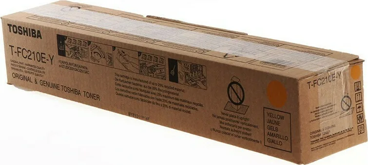 20210621122508_toshiba_t_fc210ey_yellow_toner_6aj00000168 Toshiba T-FC210EY Γνήσιο Toner Laser Εκτυπωτή Κίτρινο 6AJ00000168 - Image 1