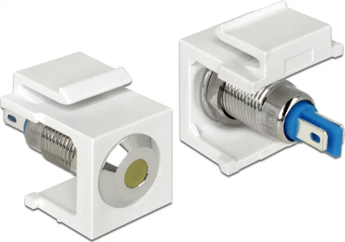 20210625173950_delock_keystone_led_mple_anoxeidoto_atsali_leykos_aspros_kitrino_86436 DeLock Keystone LED Μπλε, Ανοξείδωτο ατσάλι, Λευκός (Άσπρος), Κίτρινο (86436) - Image 1