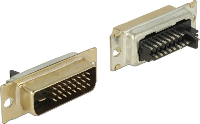 DeLock Connector DVI 24+1 Male Soldering Version (65883) - Image 1