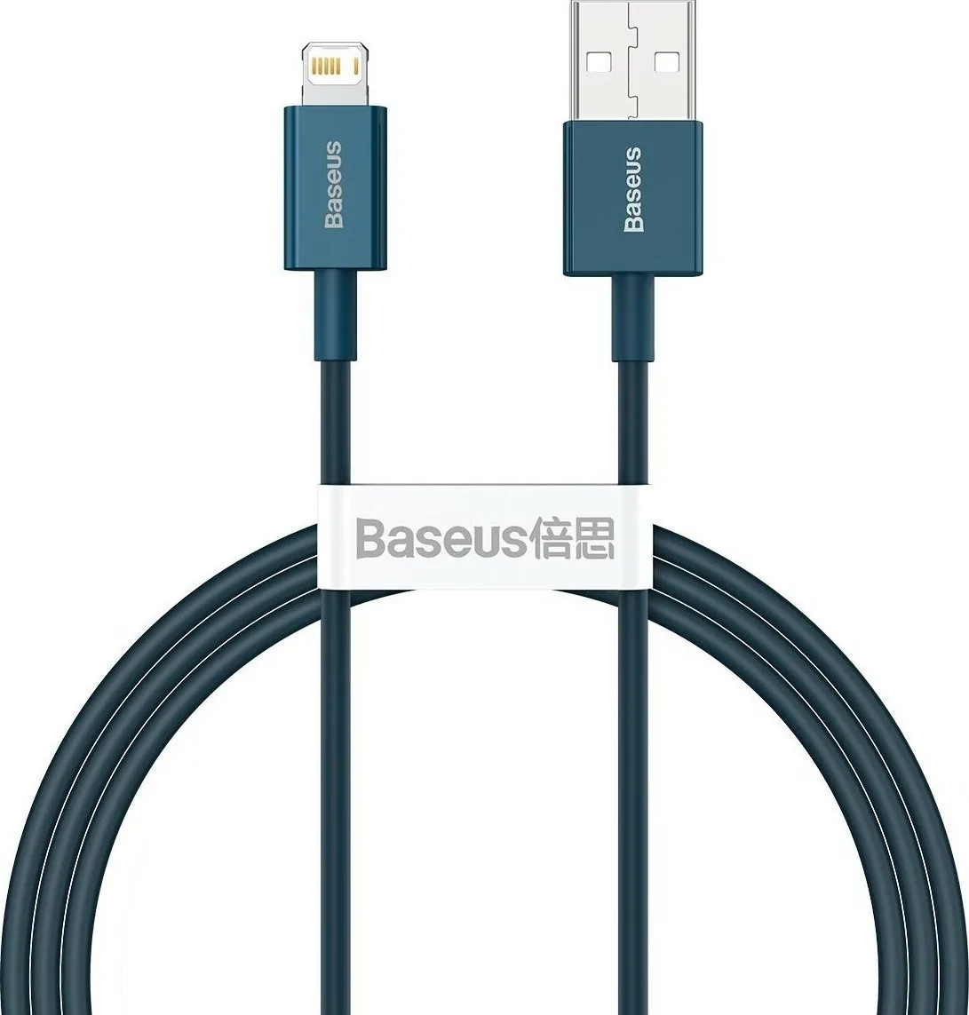 20210701112213_baseus_superior_usb_to_lightning_cable_mple_1m_calys_a03 Baseus Superior USB to Lightning Cable Μπλε 1m (CALYS-A03) - Image 1