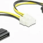 DeLock 8-Pin EPS - 2x 15-Pin Sata Cable 0.15m Πολύχρωμο 83020