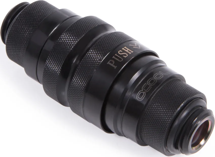 Alphacool Eiszapfen Quick Release Connector Kit G1/4 Outer Thread Deep Black - Image 1