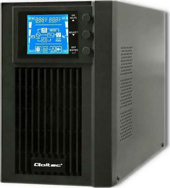 20210803160621_qoltec_uninterruptible_power_supply_ups_on_line_1000va Qoltec Uninterruptible Power Supply UPS On-Line 1000VA - Image 1