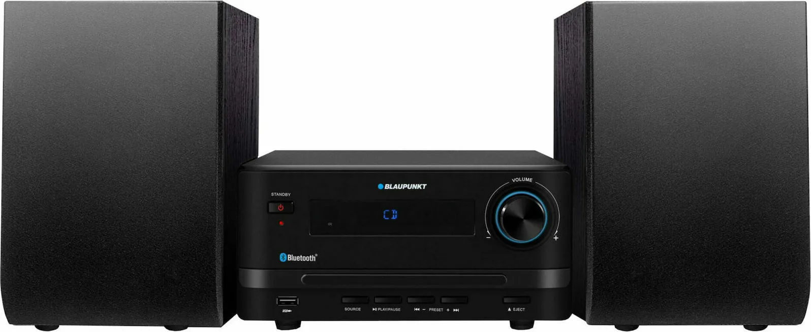20210914110551_blaupunkt_ichosystima_2_0_ms14bt_15w_me_cd_digital_media_player_kai_bluetooth_mayro Blaupunkt Ηχοσύστημα 2.0 MS14BT 15W με CD / Digital Media Player, WiFi και Bluetooth Μαύρο - Image 1