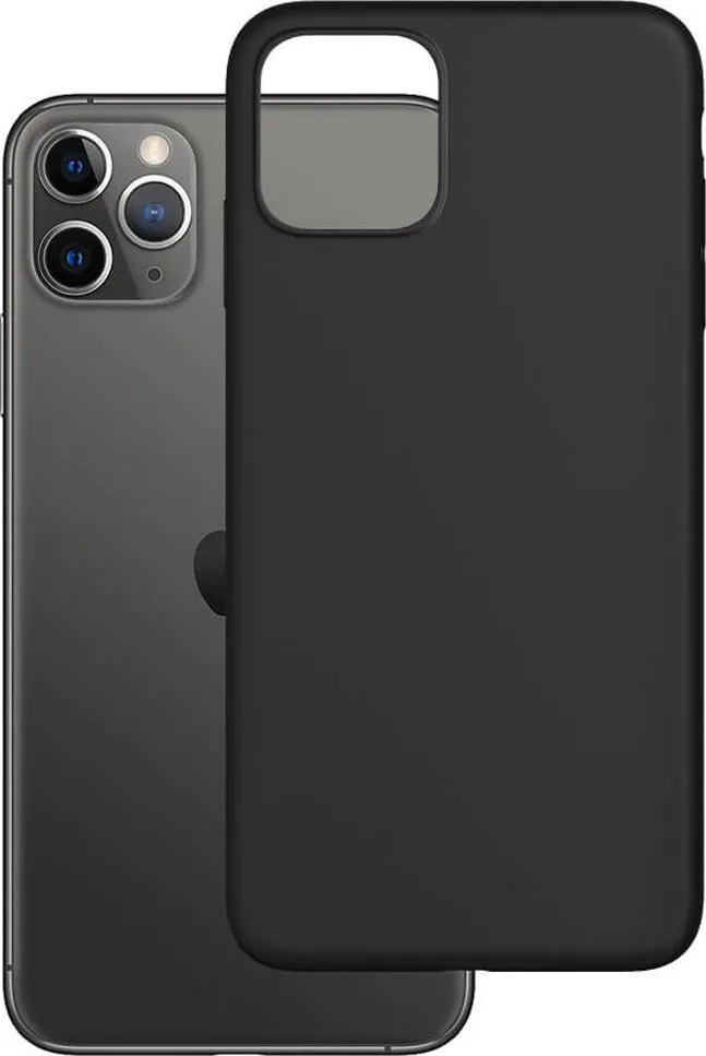20210923141405_3mk_matt_back_cover_silikonis_mayro_iphone_13 3MK Matt Back Cover Σιλικόνης 1.2mm Μαύρο (iPhone 13) - Image 1