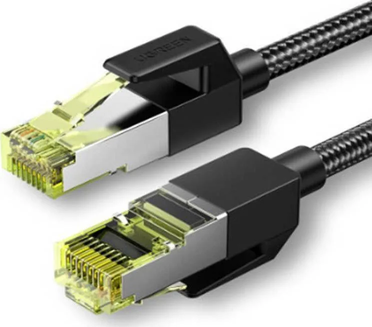 Ugreen F/FTP Cat.7 Καλώδιο Δικτύου Ethernet 2m Μαύρο 1τμχ 80423 - Image 1
