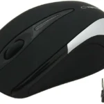 Esperanza EM101 Ασύρματο Mini Ποντίκι Black/Silver