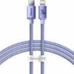 Baseus Crystal Shine Braided USB-C to Lightning Cable 20W Μωβ 1.2m (CAJY000205)