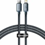 Baseus Crystal Shine Braided USB-C to Lightning Cable 20W Μαύρο 1.2m (CAJY000201)