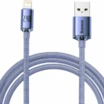 Baseus Crystal Shine Braided USB to Lightning Cable Μωβ 2m (CAJY000105)