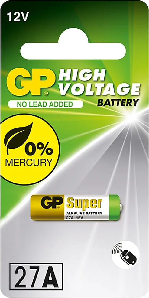 GP Batteries High Voltage Αλκαλική Μπαταρία A27 12V 1τμχ - Image 1