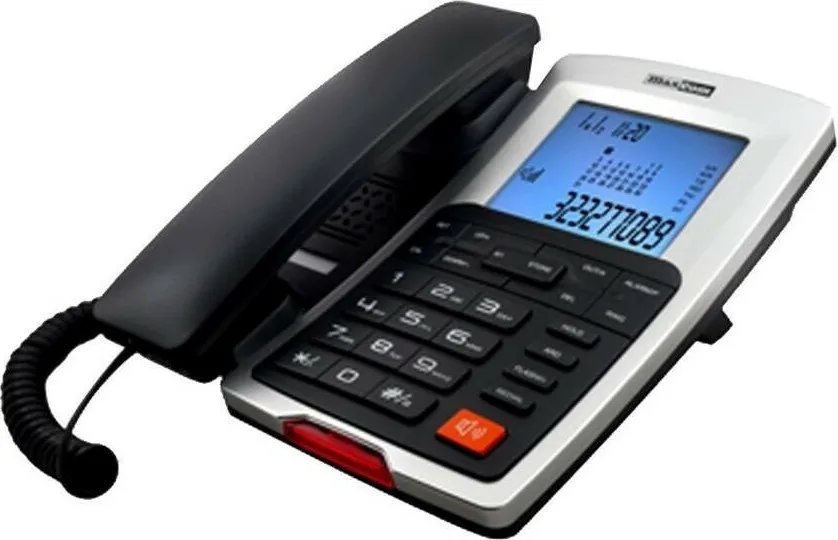 20211123140515_maxcom_kxt709_ensyrmato_tilefono_grafeiou_mayro MaxCom KXT709 Ενσύρματο Τηλέφωνο Γραφείου Μαύρο KXT709 - Image 1