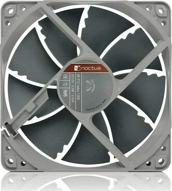 20211123145749_noctua_nf_p12_redux_1300 Noctua NF-P12 redux-1300 Case Fan 120mm με Σύνδεση 3-Pin Γκρι - Image 1