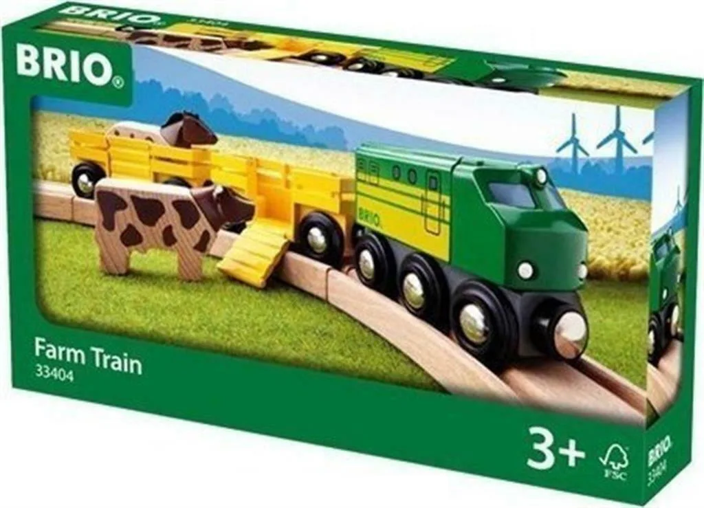 20211229115624_brio_toys_farm_train Brio Toys Farm Σετ με Τρενάκι για 3+ Ετών 33404 - Image 1