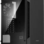 Zalman S3 TG Gaming Midi Tower Κουτί Υπολογιστή με Πλαϊνό Παράθυρο Μαύρο