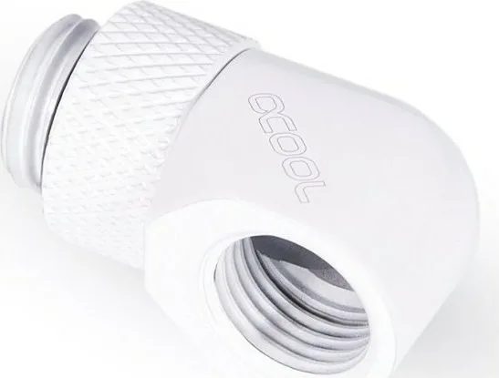 20220218124727_alphacool_eiszapfen_l_verbinder_drehbar_g1_4_ag_auf_g1_4_ig_white Alphacool Fittings Λευκό 17485 - Image 1