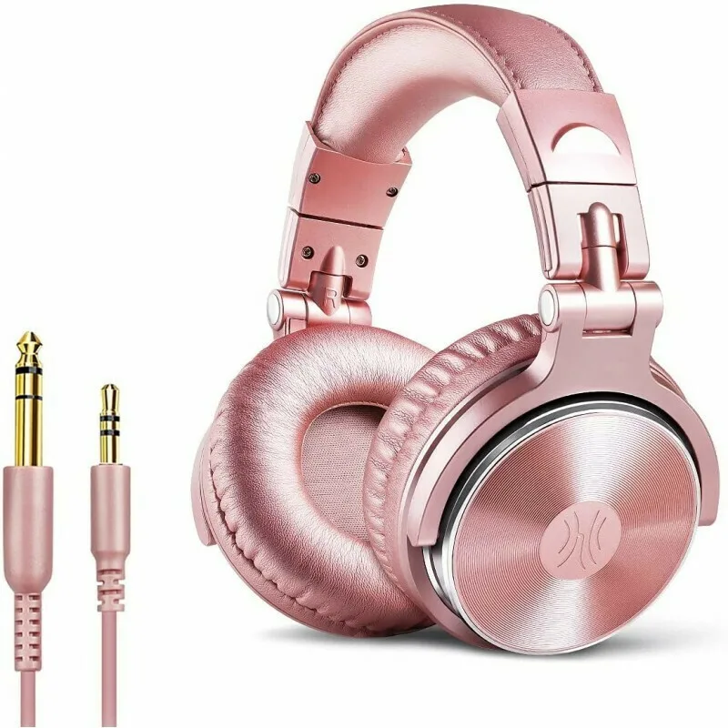 OneOdio Pro 10 Ενσύρματα Over Ear Ακουστικά Ροζ Χρυσό - Image 1