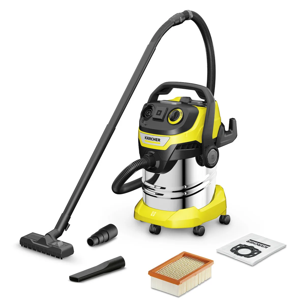 Karcher WD 5 P S V-25/5/22 Σκούπα Υγρών / Στερεών 1100W με Ανοξείδωτο Κάδο 25lt - Image 1