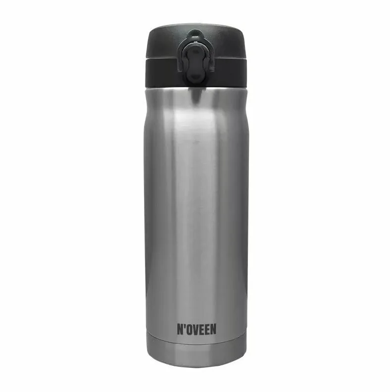 20220329103816_n_oveen_mpoukali_thermos_se_asimi_chroma_0_4lt N'Oveen Μπουκάλι Θερμός Ανοξείδωτο 400ml Ασημί με Επιστόμιο TB802 - Image 1