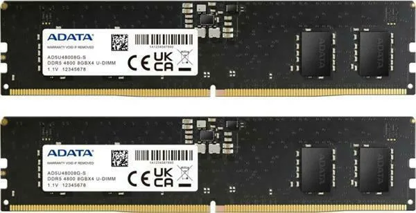 Adata Premier DDR5 με Module 1x8GB και Ταχύτητα 4800 για Desktop AD5U48008G-DT - Image 1