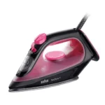 Braun Texstyle 1 SI SI1070PU Σίδερο Ατμού 2000W με Συνεχόμενη Παροχή 25gr/min και Κεραμική Πλάκα Black / Purple