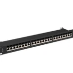 Lanberg Patch Panel για Rack 1U 19" 24 Θυρών cat7 Μαύρο PPS7-1024-B
